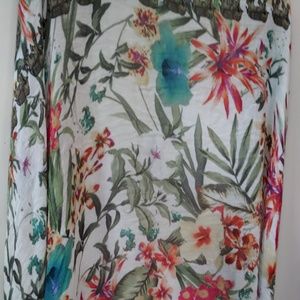 Tolani floral and elephant print scarf shawl